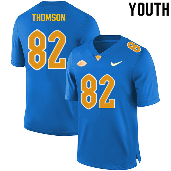 Youth #82 Gavin Thomson Pitt Panthers College Football Jerseys Sale-Royal